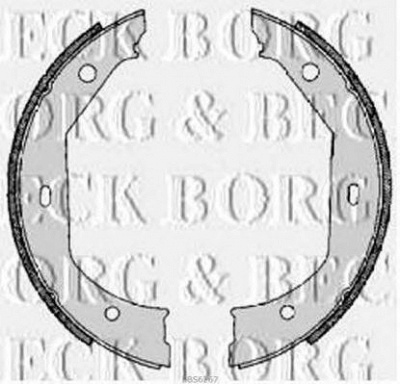 BORG & BECK bbs6267 -  Комплект тормозных колодок, стояночная тормозная система
